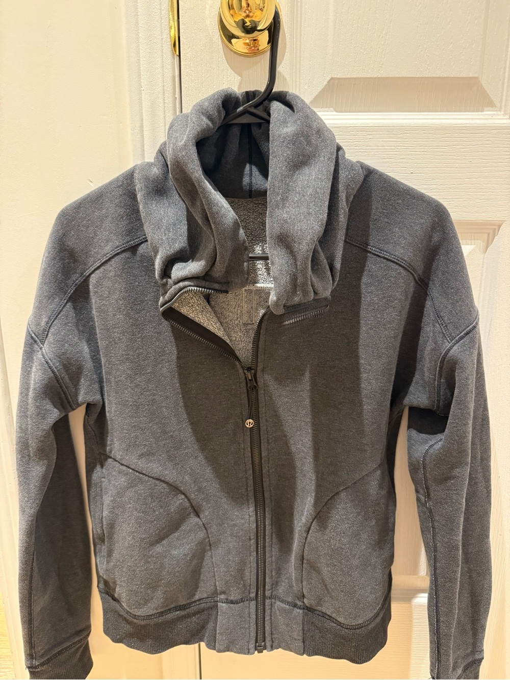 Lululemon Grey Full-Zip Hooded Jacket